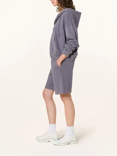 Carhartt Wip Teplákové Kraťasy Hoggard tmavě fialová