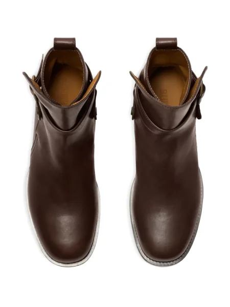 Botine Burberry cu cataramă maro