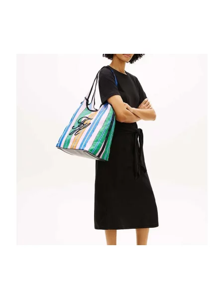 Shopper kabelka Tommy Hilfiger ružová