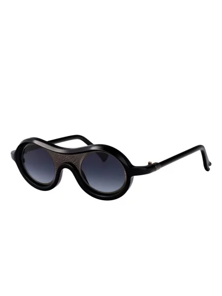 Ochelari de soare rotunzi Yohji Yamamoto negru