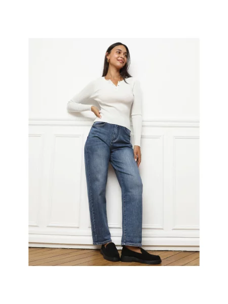 Top La Modeuse alb