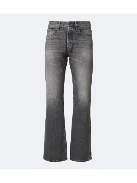 Džínsy s rovným strihom Acne Studios sivá