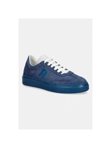 Furla Hype sneakersy zamszowe niebieskie