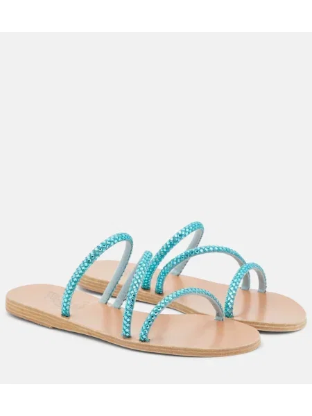 Sandale Ancient Greek Sandals din piele albastru