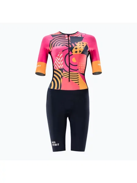 Triatlonová kombinéza HUUB Her Spirit Long Course Suit 2 růžový