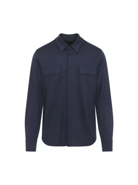 Koszula Tom Ford casual niebieska