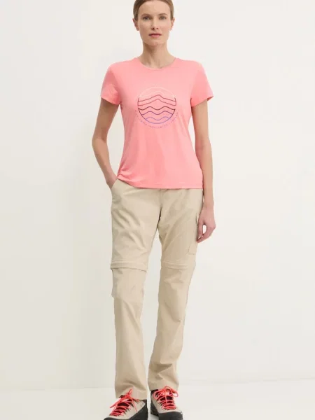 Columbia t-shirt sportowy Sloan Ridge różowy