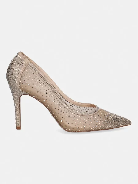Dune London pantofi cu stiletto BRIGHTEST bej