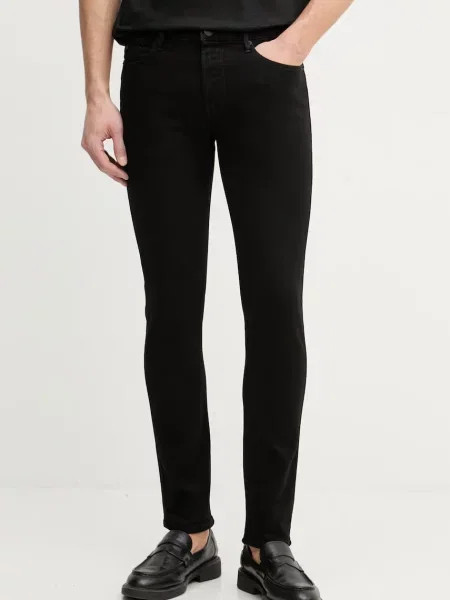 Emporio Armani blugi slim fit pentru bărbați negru