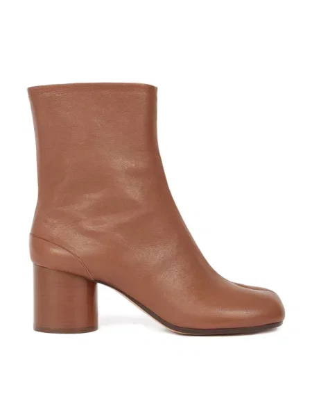 Botki Maison Margiela skórzane brązowe