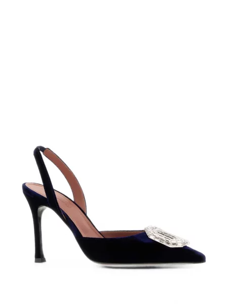 Pantofi cu toc Amina Muaddi albastru