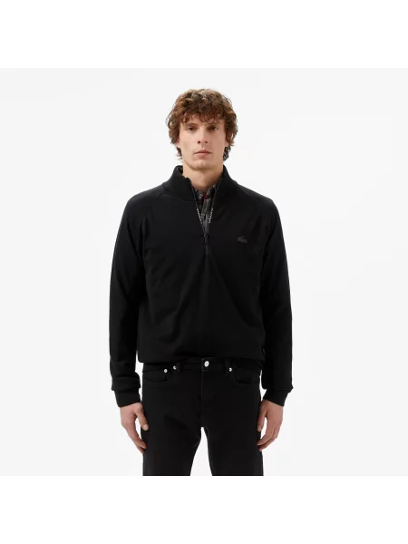 Lacoste Sweter Regular Fit czarny