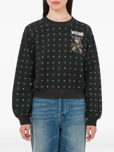 Hanorac Moschino cu imagine negru