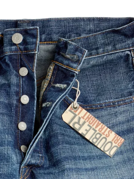 Blugi drepți Ralph Lauren Rrl albastru
