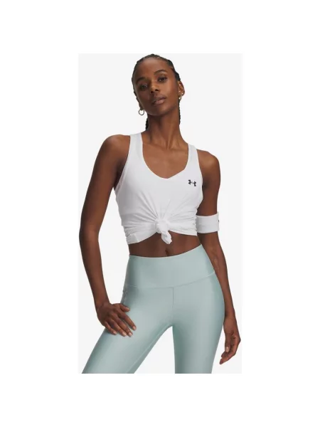 Koszulka bez rękawów Under Armour Tech Mesh Racer L biała