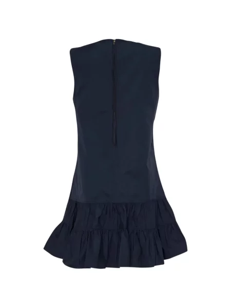 Rochie mini Ulla Johnson fără mâneci cu volane albastru