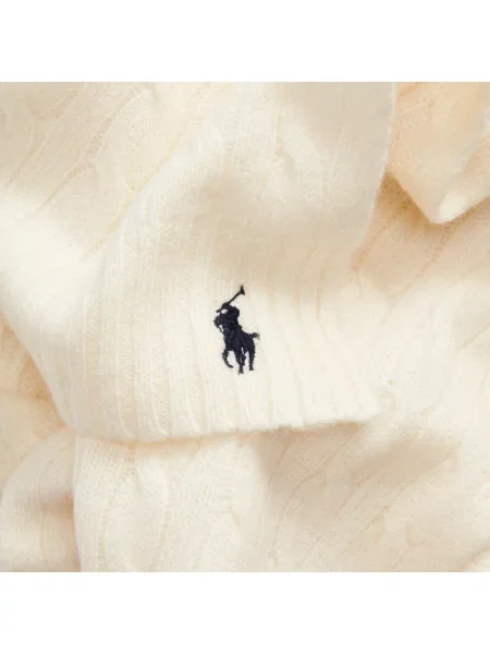 Szal Ralph Lauren wełniana beżowa