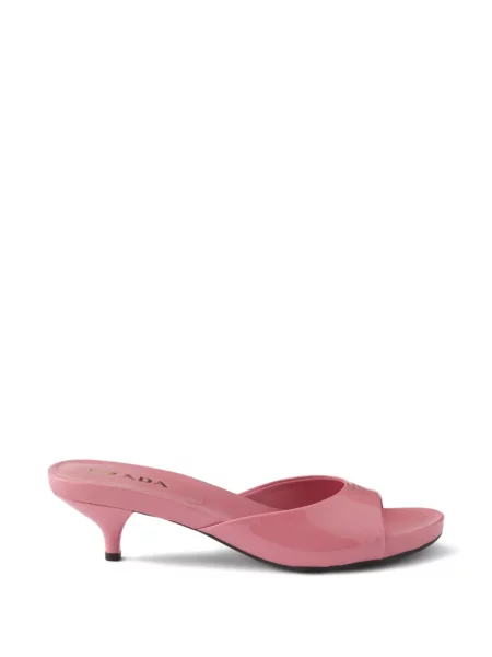 Papuci tip mules Prada din piele roz