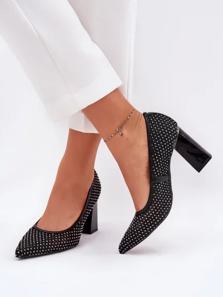 Pantofi cu toc Vinceza negru