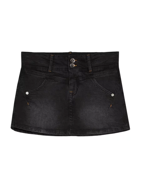 Bershka Fustă denim negru