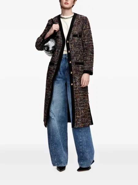 Palton Essentiel Antwerp tricotate negru