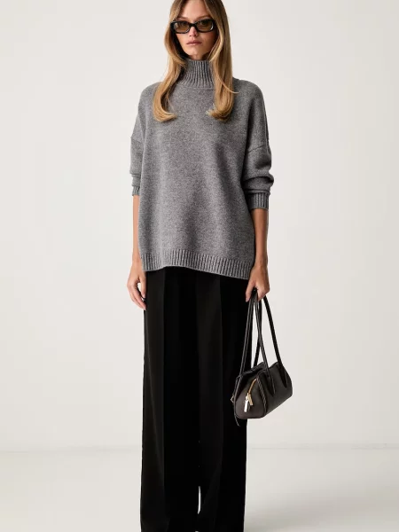 Pulover Weekend Maxmara de lână gri