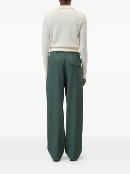 Pantaloni plisați Closed verde