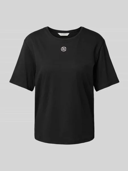 T-shirt z nadrukiem z logo model ‘Melea’ Msch Copenhagen czarna
