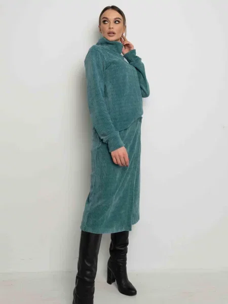 Спідниця міді RiMari світло-зелений зелена