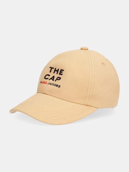 Шапка с козирка A.P.C. A.P.C. x MARC JACOBS кафяво бежово