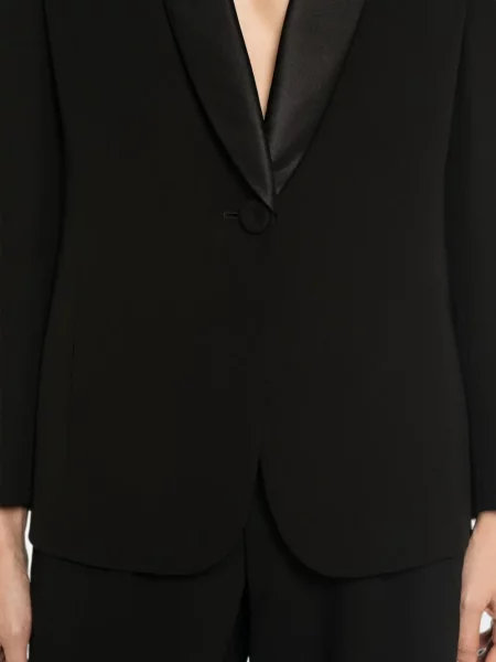 Striukė Giorgio Armani satininis su atvartu juoda
