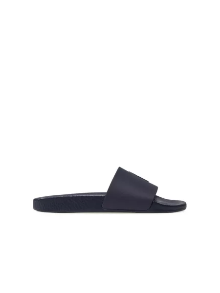 Polo Ralph Lauren Klapki Polo Slide Granatowy niebieska