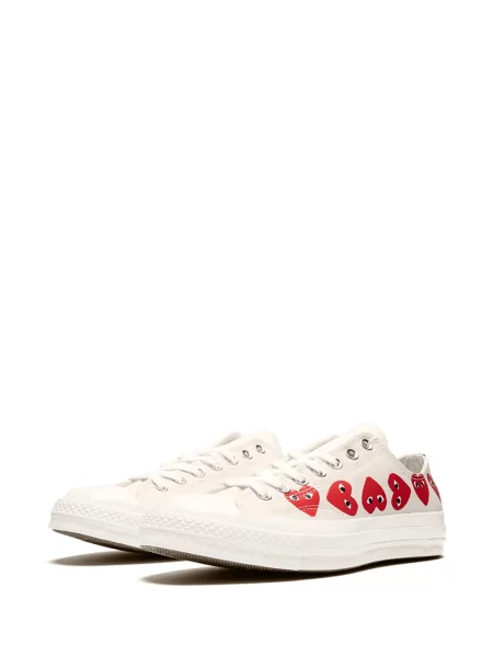 Tenisky Comme Des Garçons Play X Converse bílé