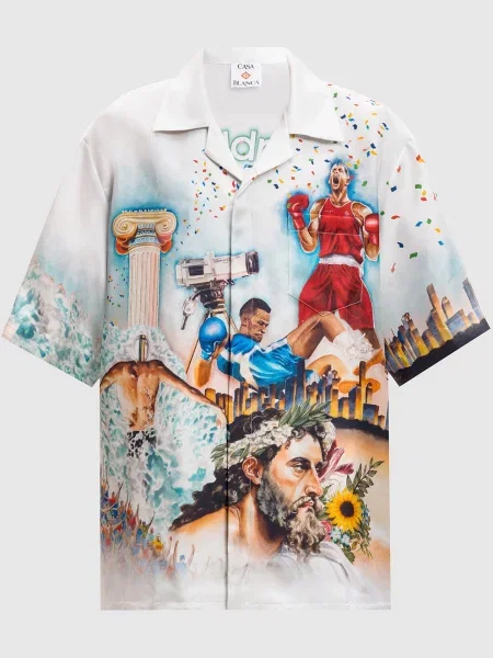 Блуза Celebration du Sport із шовку Casablanca