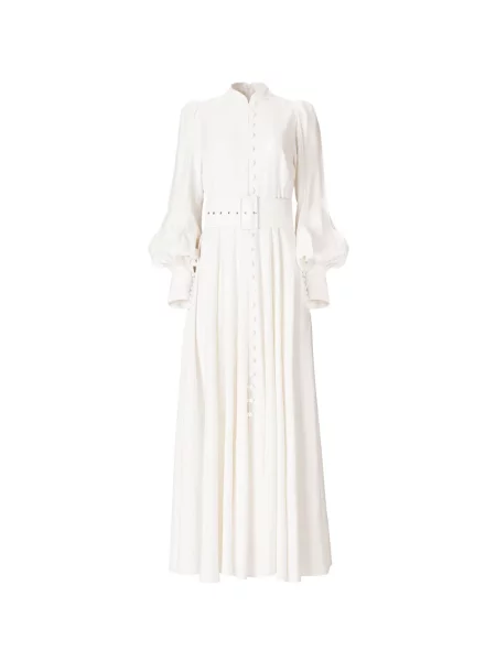 Maxi rochie maxi Moos Studio de costum alb