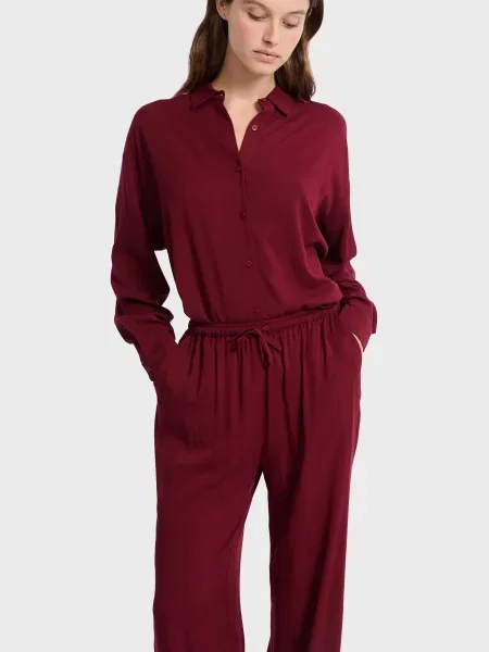 Рубашка Etam бордовая