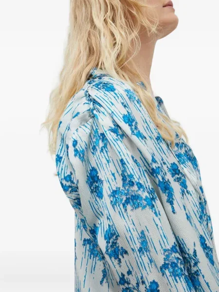 Bluză Day Birger Et Mikkelsen cu model floral cu imagine albastru