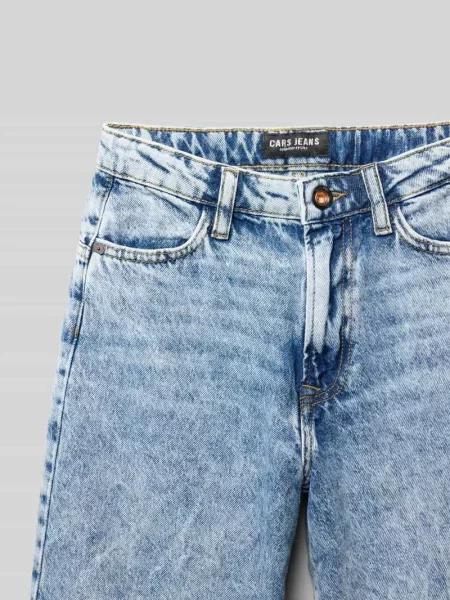 Szorty jeansowe z wysokim stanem i wpuszczanymi model ‘WAGO’ Cars Jeans