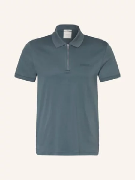 Calvin Klein Koszulka Polo Z Dżerseju Krój Slim Fit grau