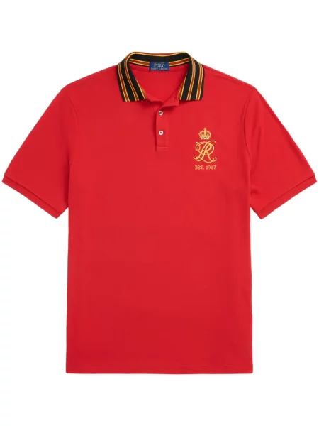 Polo Polo Ralph Lauren cu imagine de lână de costum verde
