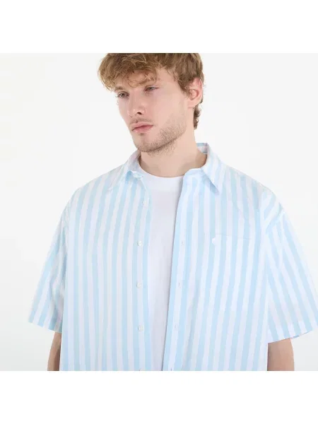 Črtasta srajca Carhartt Wip s črtami bela