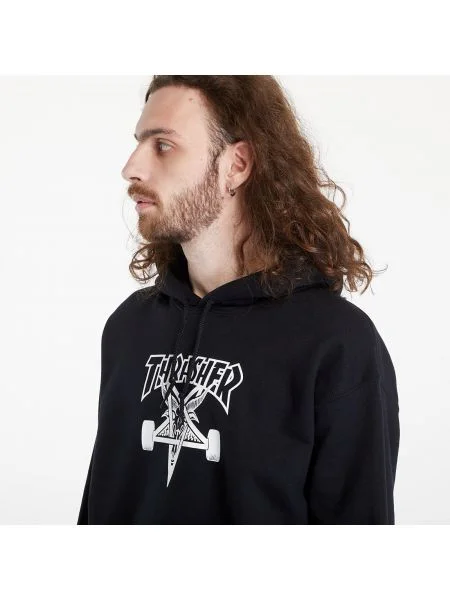 Hanorac Thrasher Skategoat Hood Black S negru