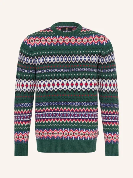 Barbour Sweter Case gruen zielony
