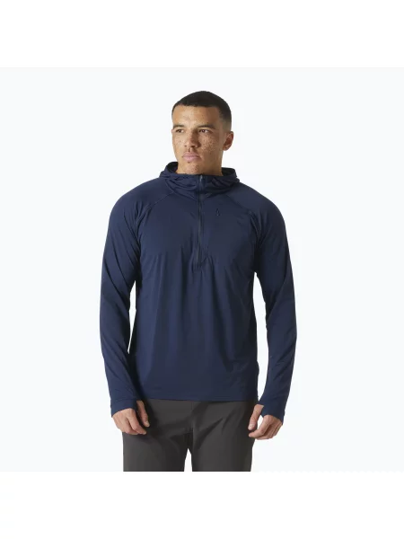 Lniana bluza sportowa Helly Hansen niebieska