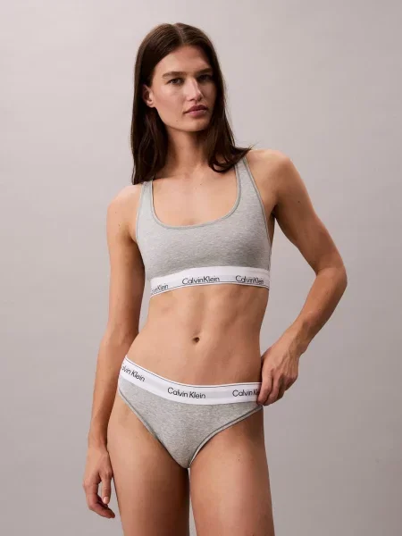Calvin Klein Stringi Icon Cotton Modal grau szare