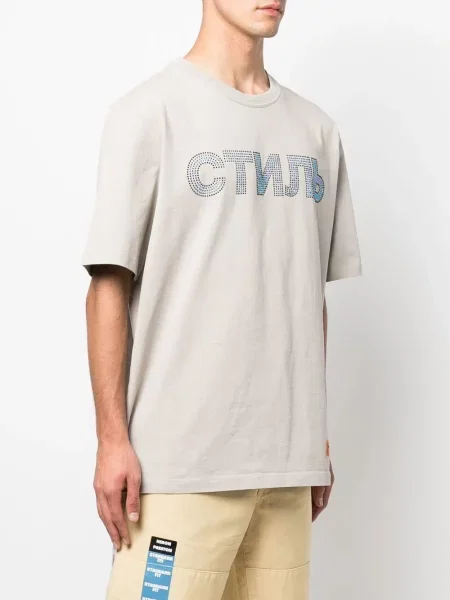 Stras tricou Heron Preston verde