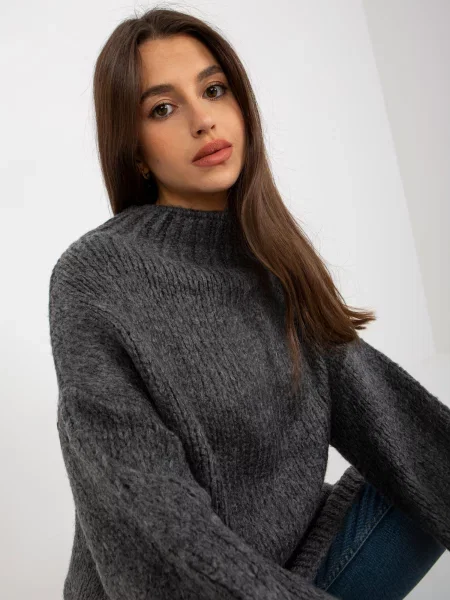 Sveter Fashionhunters sivá