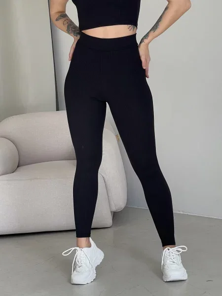 Silvio Merlini Легінси Бавовна/еластан чорний