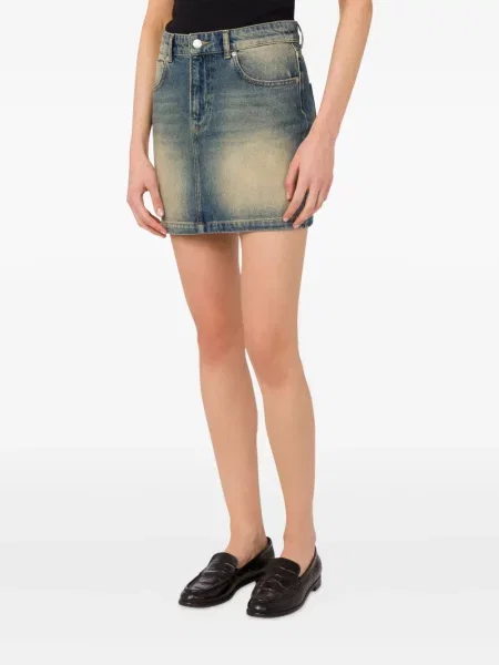 Fustă din denim Moschino Jeans albastru