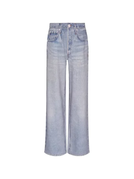 Široké džínsy Rag & Bone modrá